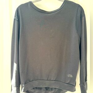 The North Face crew sweater with criss cross mesh back size small